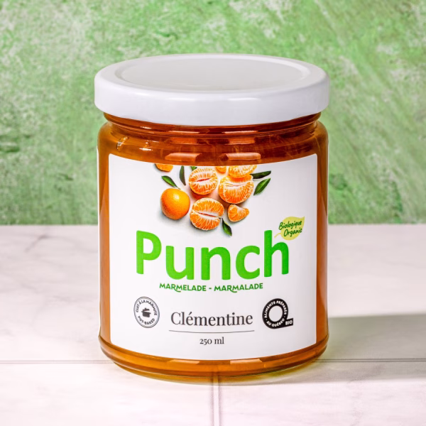 Pot de tartinade biologique de clémentines Punch