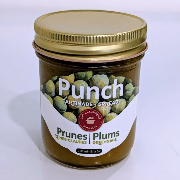 Pot de tartinade de prune reine-claude 220 ml